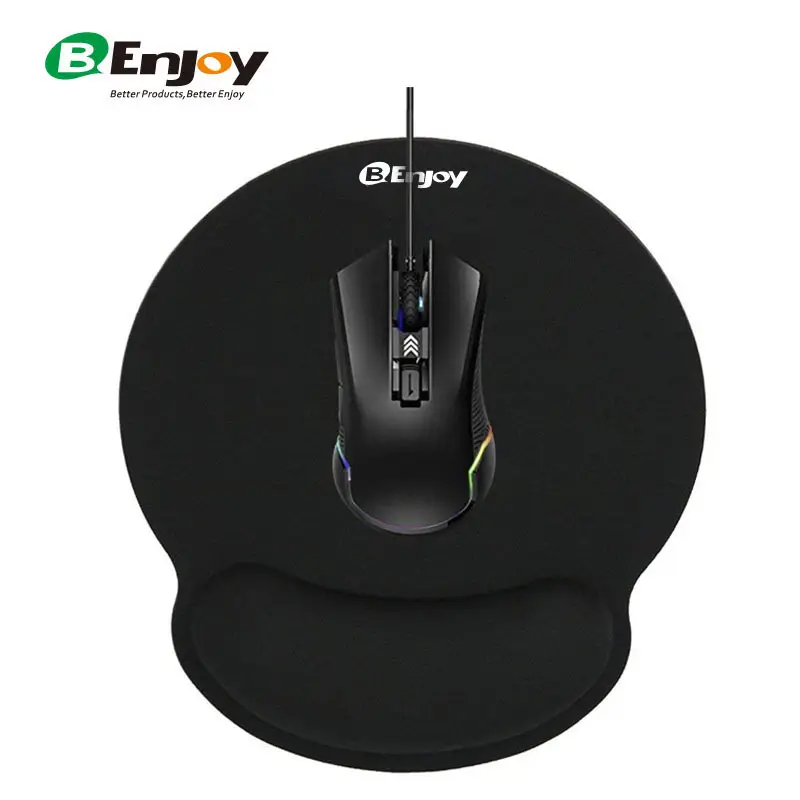 Mouse Mat Manufacturer Custom Logo Ergonomic Memory Foam Gaming Office Mouse Pad Mat Mousepad With Wrist Rest Support