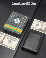 Dompet Kartu Pria Multifungsi Minimalis, Tempat Kartu Kredit Buatan Tangan Kreatif, Terlaris