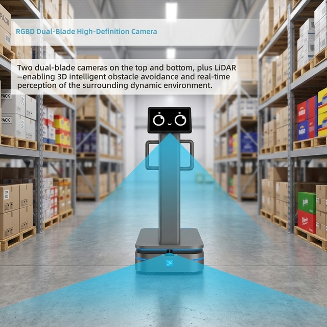 AMR Autonomous Delivery Robot Navigation Auto Charge App-Controlled for Factory & Manufacture