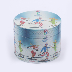 Bán Buôn Kẽm Hợp Kim Máy Xay 4-Layer UV In Biểu Tượng Tùy Chỉnh Từ Nắp Nhà Sản Xuất - Product Image 5