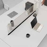 Desain Modern 8 10 tempat duduk Convertible Coworking Workstation Furniture harga grosir disediakan dengan staf ruang terbuka yang dapat diperpanjang