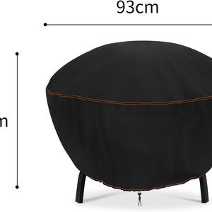 Housse de protection pour foyer extérieur Tracing Fire Pit Cover 93cm, en tissu Oxford imperméable, avec fermeture à cordon - Product Image 1