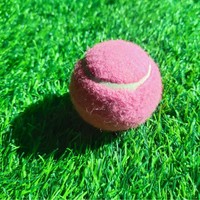 Balle de tennis d'entraînement rose durable et résistante, élastique de 1,2 m, sans norme, pour la pratique et les matchs, jouet pour animaux de compagnie, en stock