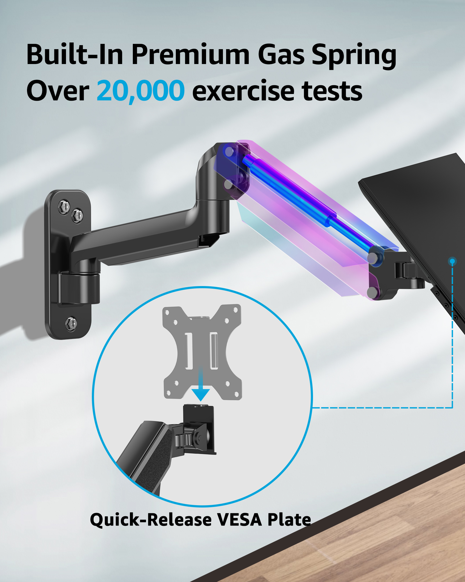 computer workstation wall mount