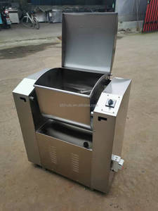 Mélangeur à pâte horizontal automatique 200 kg/h, machine à mélanger la <span class=keywords><strong>farine</strong></span> à levage manuel, pétrin commercial pour boulangerie - Product Image 3