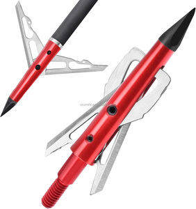 Puntas de Caza Mecánicas HT de 100 Granos y 2 Cuchillas, Puntas de Flecha de Arquería de 2 Pulgadas de Corte, Acero Inoxidable para <span class=keywords><strong>Ballesta</strong></span>, Precio de Fábrica - Product Image 2