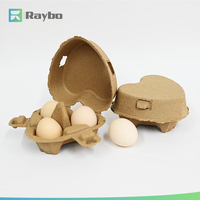 Boîte à œufs en papier RAYBO personnalisable en pulpe de bagasse de canne à sucre biodégradable, 2 à 30 trous