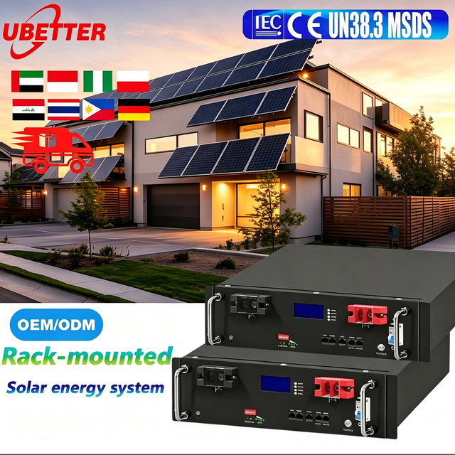 Indonesia EU Stock 48V 51.2V LiFePO4 100AH 200AH 30000AH 400AH Stackable 5KW 10KW 15KWH 20KWH Home Solar Energy Storage Battery