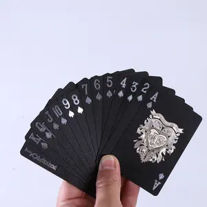 Kartu bermain kertas unik kustom permainan kartu bermain poker logo kustom