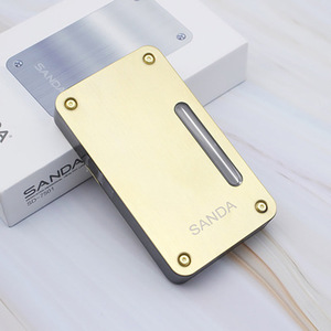 Flacon à tabac en métal Sanda SD-7501 Or Argent Accessoire de fumage portable - Product Image 1