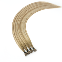Extensions de cheveux Lanmuse Hair Nano Tip, 100% cheveux humains vierges Remy, qualité russe, extensions invisibles à nano-perles, usage professionnel en salon
