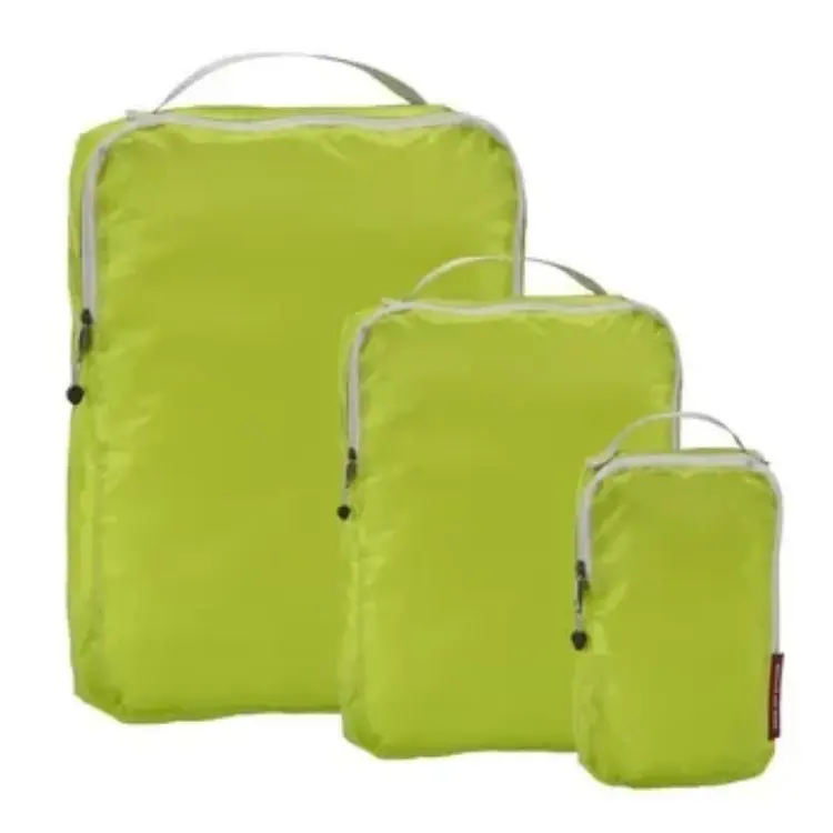 3pcs Cubes d'emballage étanches Cubes d'emballage de compression Set de sacs d'organisation de voyage Set de sacs de rangement de voyage durables