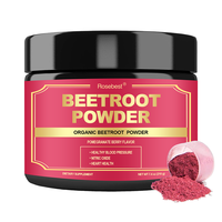 Rosebest Certifié GMP, Complément en Poudre Personnalisé à la Saveur Naturelle de Grenade et d'Extrait de Betterave 3000mg, pour Augmenter l'Oxyde Nitrique