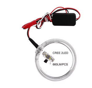 ไฟหน้าวงแหวน LED 12V ขนาด 89 มม. 95 มม. รูปทรงหลอด H4 แสงสีขาว 6000K ความสว่าง 6000 ลูเมนส์ ใช้ได้กับรถยนต์ทั่วไป รับประกัน 2 ปี - Product Image 6