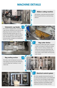 Độ chính xác cao hoàn toàn tự động Kẹo Gói máy cho thạch đậu kẹo khác kẹo PLC phim nhựa điền hóa chất - Product Image 5