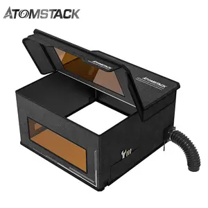 Atomstack FB2 Enclosure copertura antipolvere pieghevole incisore Laser universale scatola protettiva ignifuga 2M tubo del fumo per X30 X20 D1