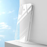 Coque de téléphone en TPU souple ultra-transparente anti-jaunissement pour iPhone 17 Pro Max 16 15 14 13 12 11 XS XR, protection arrière anti-chute
