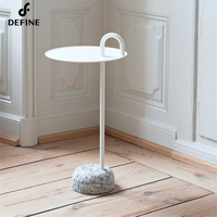 Ensembles de Table en acier inoxydable, mobilier d'intérieur léger de luxe, Table basse pour hôtel
