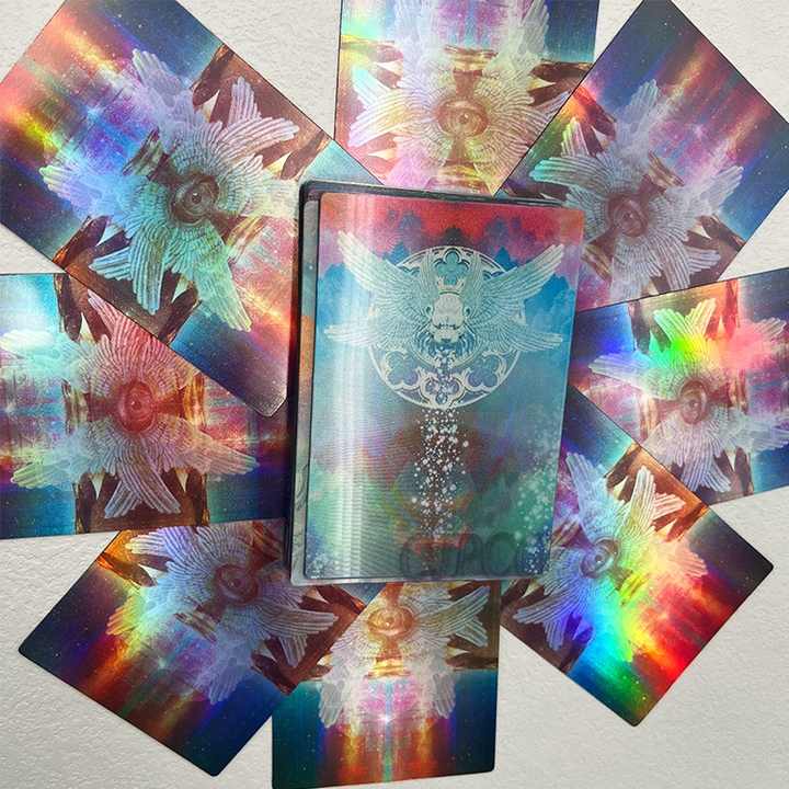 holographic oracle cards Mirra Visions Lenticular Tarot & Deck Shifting Cards, 79-Card Set With Guidebook, Rainbow Please note that the Light Visions Tarot and the Prisma Visions Tarot contain the same imagery just represented in a slightly different style. The Yukika Tarot Deck