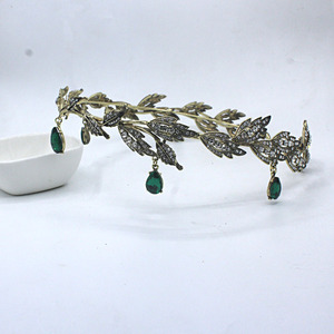 Rhinestone Crown Hair Accessory for Women Bridal Maang <strong>Tikka</strong> <strong>Headpiece</strong> - Product Image 4