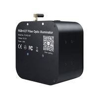 Illuminateur à fibres optiques RGB CCT à double port 30W avec application/télécommande, avec câble à fibres optiques PMMA pour toit de voiture