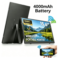 Moniteur sans fil portable 15,6 pouces FHD 1080P IPS HDR avec haut-parleur intégré, service OEM ODM personnalisé, vente en gros flexible B2B