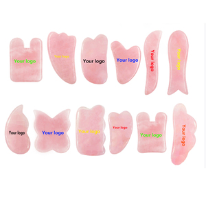 Tùy Chỉnh Khắc Thạch Anh Hồng Ngọc Cạo Board Bán Quý Cơ Thể Đá Massage Công Cụ Cho Sức Khỏe Trên Khuôn Mặt Kỹ Thuật Tạo Tác Guasha - Product Image 1