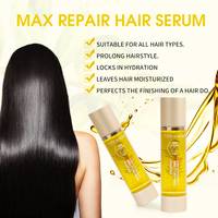 Sérum réparateur de cheveux personnalisé huile d'argan de marque privée huile de jojoba marocaine protection thermique sérum lisse pour cheveux crépus