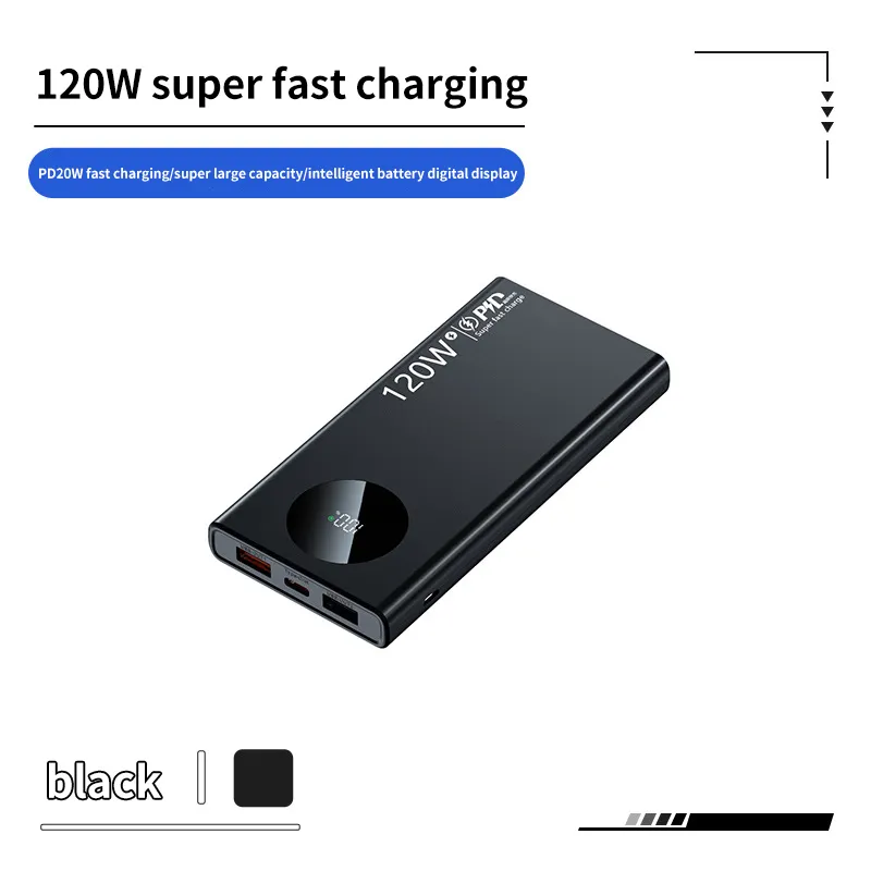 Portable Powerbank 120W Fast Charging power banks 20000mAh outdoor power station with cable
