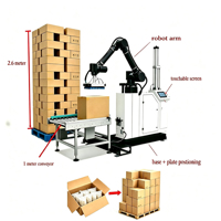 Palettiseur robotisé automatique à bras droit pour bouteilles en verre, aliments pour animaux, emballages, eau de haute qualité et briques vertes, avec fonctions de préhension et de placement collaboratif