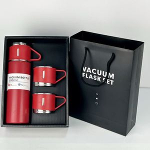 Vaso de Oficina de Acero Inoxidable de Alta Calidad de 500 ml, Doble Tapa, Asa de Agarre, Impresión de Logotipo Personalizado, Ecológico, Apto para Agua Hirviendo, Aislamiento al Vacío - Product Image 3
