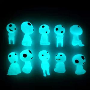 Estatua luminosa de jardín, árbol, elfos, princesa <span class=keywords><strong>Mononoke</strong></span>, Micro figura de paisaje, adorno brillante para jardinería, decoración en maceta - Product Image 1