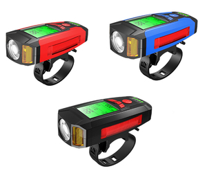 Nuovo faro <span class=keywords><strong>per</strong></span> <span class=keywords><strong>bicicletta</strong></span> <span class=keywords><strong>a</strong></span> <span class=keywords><strong>LED</strong></span> ricaricabile con tavolo con codice e corno - Product Image 6