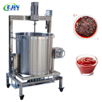 Cuisinière à sauce inclinable à chauffage au gaz à haute efficacité, mélangeur automatique pour la production de pâte de chili et de tomate