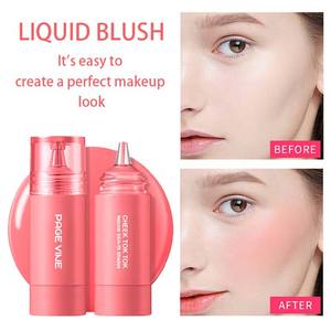 6 belles couleurs rares crème de <span class=keywords><strong>blush</strong></span> quotidienne multifonctionnelle imperméable pour les femmes éclaircissant le maquillage liquide du visage - Product Image 3