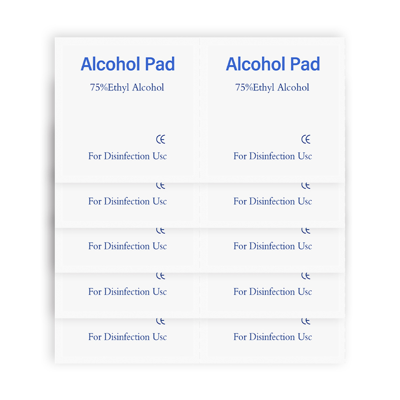 Adults Antibacterial Alcohol Prep Pads Cotton