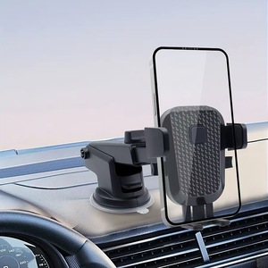 Car Phone Holder Dashboard Suction Cup Auto Clamping Telescopic <b>Rod</b> Mount General Fit <b>Plastic</b> Material - Product Image 1
