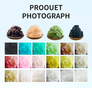 סיב פוליאסטר איכותי <span class=keywords><strong>100</strong></span>% צבעוני, צבוע בצבע אחיד, למילוי כריות ולשימוש בספינינג - Product Image 4