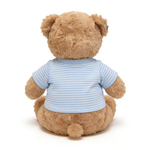 Ours en peluche de haute qualité avec t-shirt, adorable ours en peluche brun clair assis, cadeaux en peluche - Product Image 3