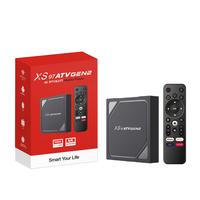 Decodificador Personalizable XS97 ATV GEN2 Allwinner H618, Streaming 4k, Android 12, Ott Tvbox, 2GB 16GB, Smart IP Tv Box con Control Remoto BT