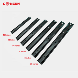 Consun tủ ra trượt mở rộng đầy đủ bóng mang ngăn kéo đường sắt Slide kênh Telescopic nhà bếp mềm đóng ngăn kéo Slide - Product Image 1