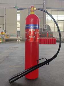 Extincteur portatif manuel en acier CO2 Classe B 2kg 3kg 5kg Rouge/Noir pour usage industriel et domestique Lutte contre l'incendie au glace carbonique - Product Image 4