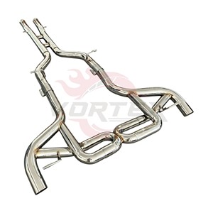 ท่อไอเสียสแตนเลส Vortex T304 แบบตรง สำหรับ Mercedes AMG GT GTS 4.0T 3.0T ระบบไหลสูงสุด - Product Image 2