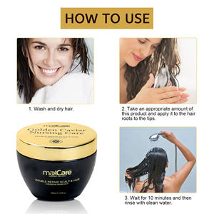 Masque capillaire au <span class=keywords><strong>caviar</strong></span> à la kératine hydrolysée et à l'huile de noix de coco - Crème réparatrice nourrissante et hydratante pour tous types de cheveux - Product Image 6