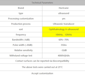 Single element Broadband <strong>Transducer</strong> 10MHz, 12MHz (ophthalmology A-ultrasound Probe) - Product Image 3