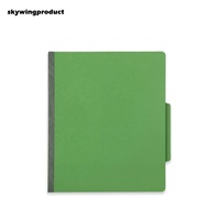 Carpeta de Presión Ecológica Skywingproduct, Tamaño Carta, con Cierre de Espiral, Color Verde Esmeralda, Sección Legal, Seis Secciones, 25 Pt, Cubierta de Cartón
