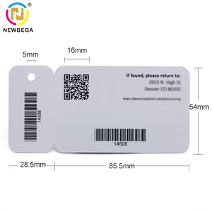 <span class=keywords><strong>Tessera</strong></span> Personalizzata RFID in PVC con Codice QR per <span class=keywords><strong>Palestra</strong></span> e Aziende con Chip NFC e Codice QR - Product Image 3