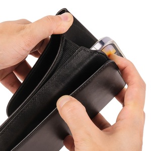 Étui multifonction universel pour téléphone portable avec clip ceinture, en cuir PU, sacoche de ceinture avec porte-cartes pour <span class=keywords><strong>iPhone</strong></span> et Samsung - Product Image 4