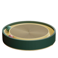 Carton durable de lit de grattoir de chat de papier ondulé de grattoir de chat avec la boule de jouet de chat