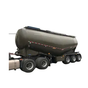 3essieux 45cbm ciment bulker citerne remorque poudre sèche cargaison en vrac bulker transporteur silo ciment bulker tanker au Kenya T